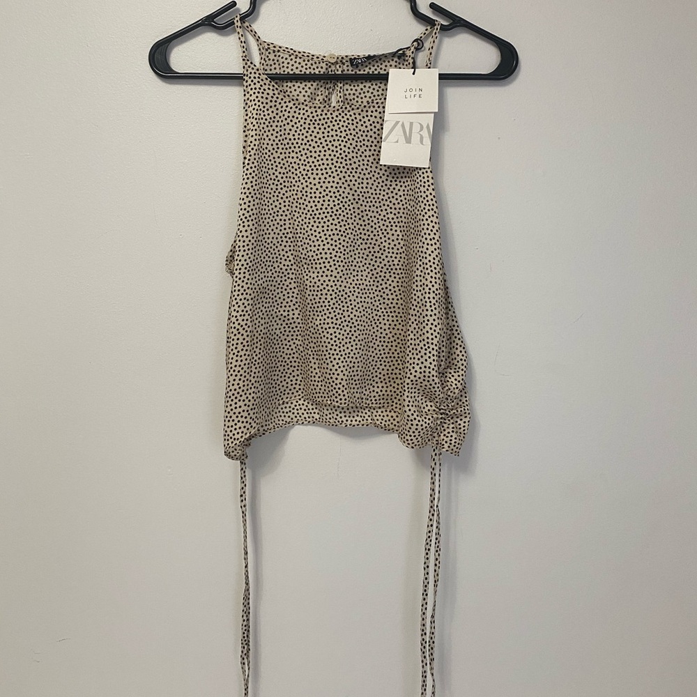 nwt zara spotted tank